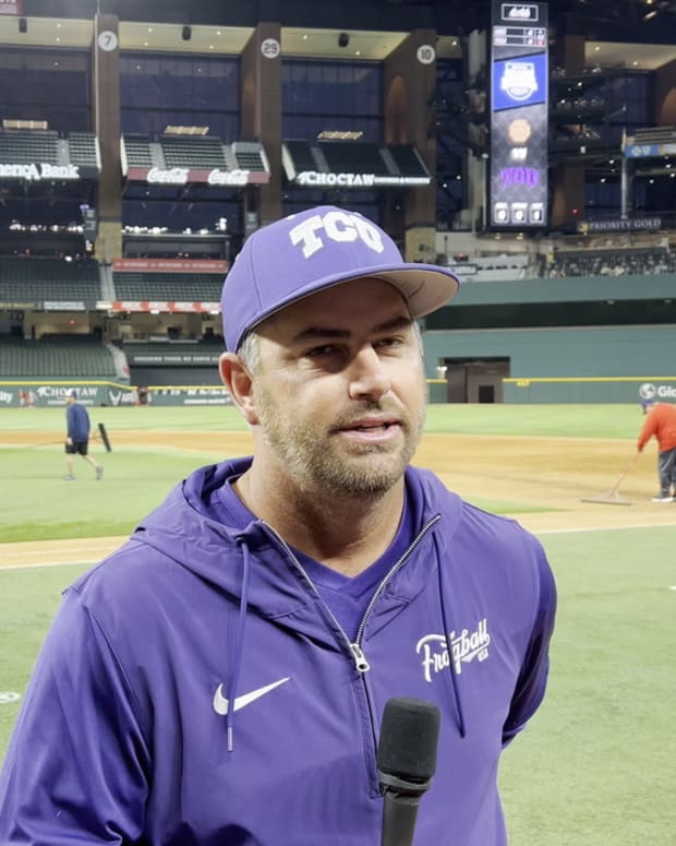 WATCH! TCU Head Coach Kirk Saarloos Talks About His TCU Team After Walk-Off Win Against USC
